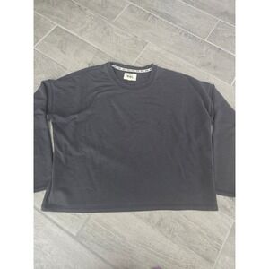 Madewell MWL Make Weekends Longer Oversized Sweatshirt‎ Crewneck Gray Medium